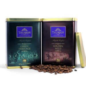 Wholesale rectangle tea&coffee metal coffee cans
