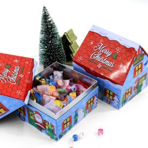 Tin can house for Chirstimas decoration